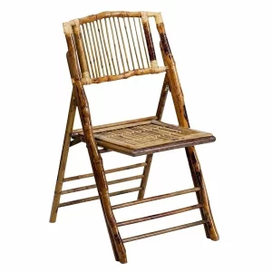 Folding Bamboo Chair – Brown/Natural